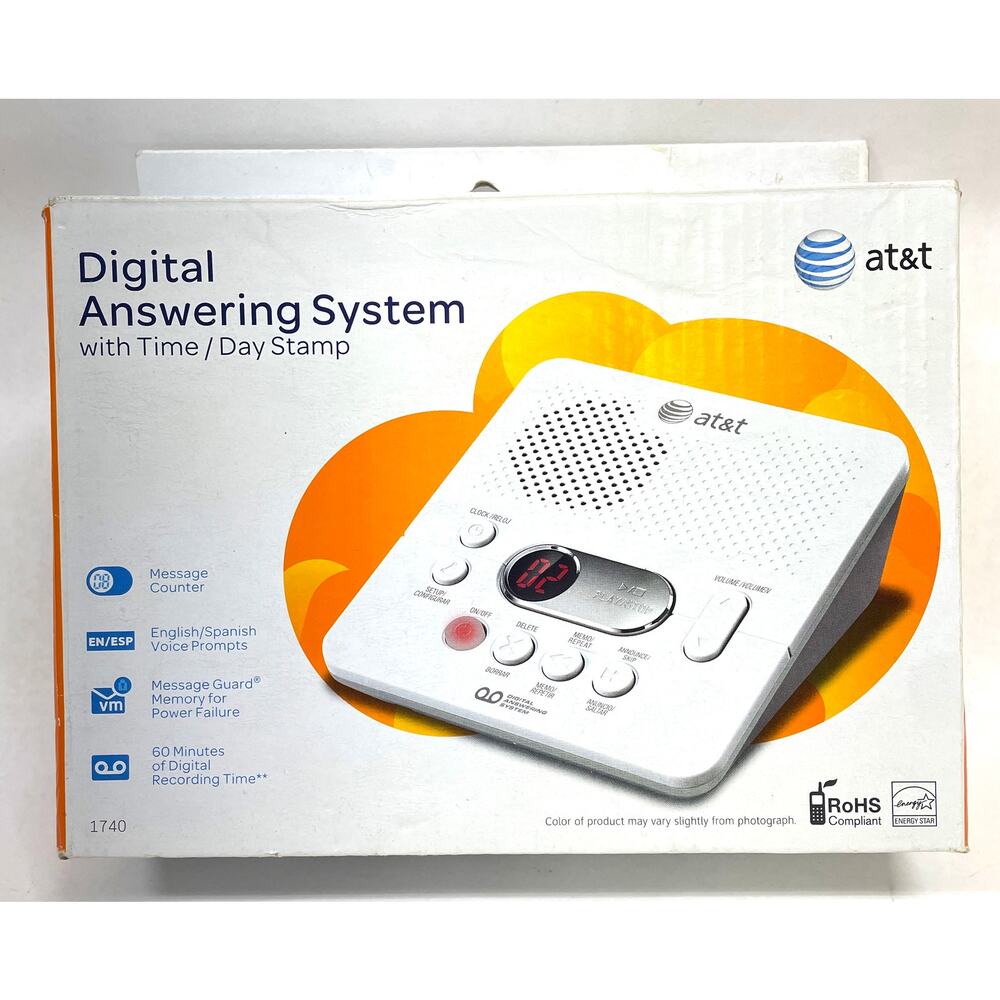 AT&T Answering Machine with Time/Date Stamp - Complete Works Fine, Clean Cond.